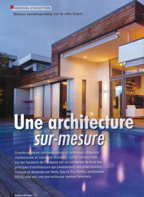 AMAZING HOUSES - magazine Maisons du fenua - may 2012