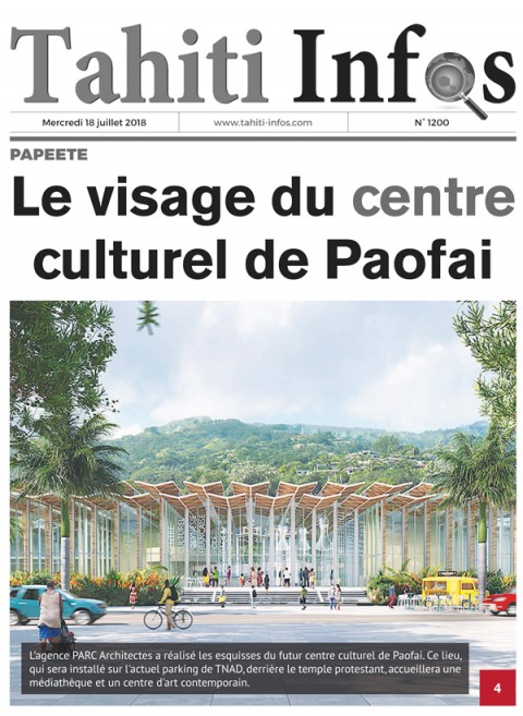 The face of the cultural center of Paofai - Tahiti news - July 18th, 2018